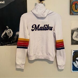 Aviator Nation White Malibu Hoodie Size 14